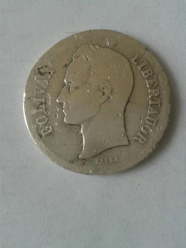 Moneda De Plata Lei 835 De 1926 De 10 Gramos 2 Bolivares