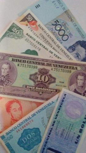 Oferta Set Billetes Antiguos Venezolanos.sin Circular Unc