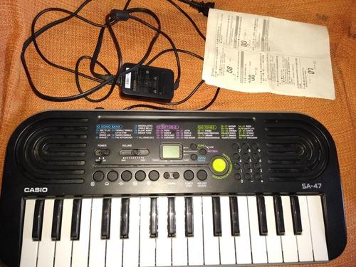 Piano Teclado Casio Con Su Adaptador