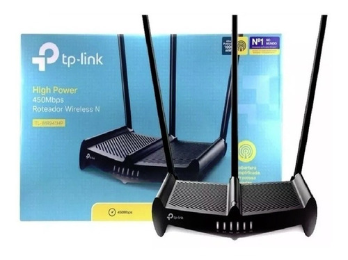 Router Tp Link Tl-wr 941hp Rompe Muros 3 Antenas Wifi 9dbi