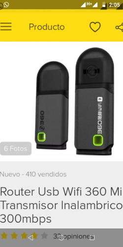 Router Usb Wifi 360 Transmisor Inalámbrico Red 300 Mbps