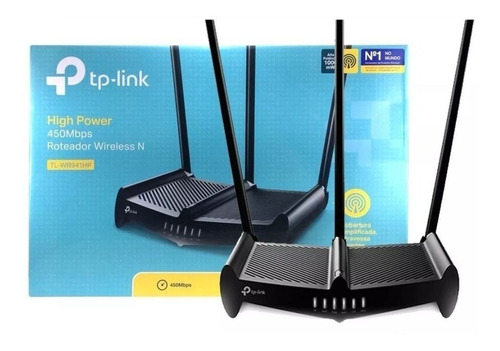 Router Wifi Tp Link Tl-wr 941hp Rompe Muros 3 Antenas 9dbi