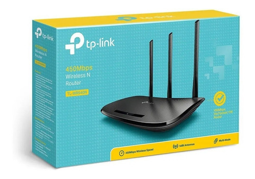 Router Wifi Tp-link 3 Antenas 450mbps, Tl-wr940n