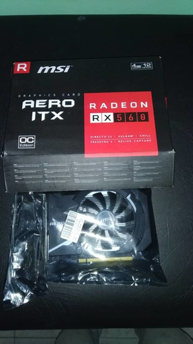 Tarjeta De Video 4gb Msi Aero Itx Radeon Rx560 Nuevaa