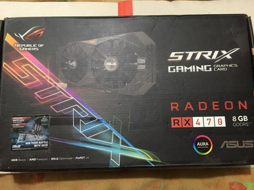 Tarjeta De Video Asus Strix Gaming Radeon Rx 470 De 8gb