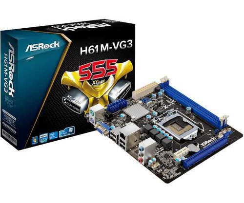 Tarjeta Madre H61m Vg3 + Procesador Intel Ggb Ram