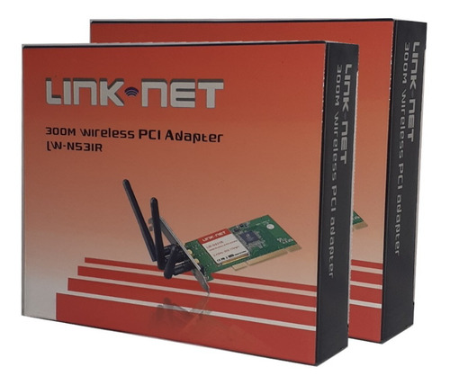 Tarjeta Wifi Link Net Lw-n531r Pci 3 Antenas 300mbps
