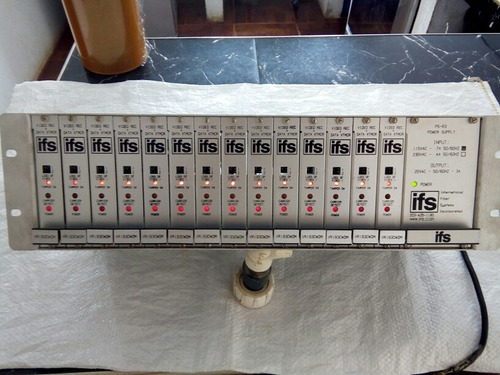 Transmisor Receptor Transceiver Fibra Óptica+data Ifs Rack.