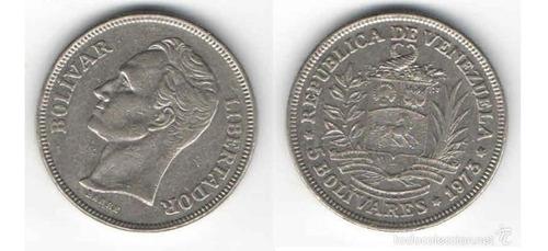 Vendo Monedas Fuerte Niquel 5 Bs 1973-1977 Hasta 1990