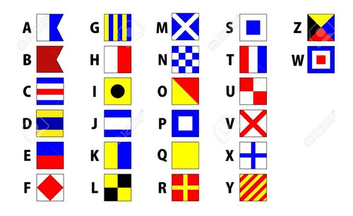 Banderas Nauticas-codigo Señales-50 V