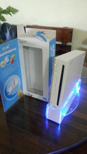 Base Vertical Para Wii Con Luz Y Fan Cool