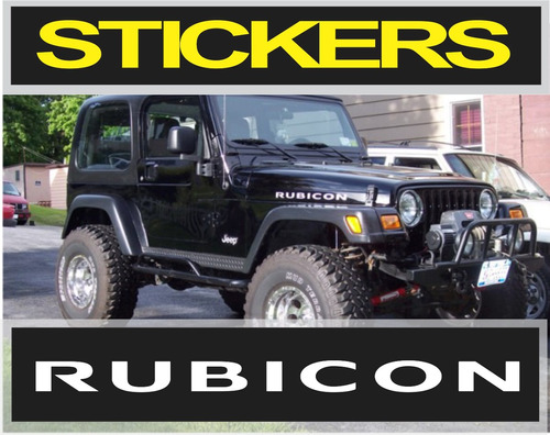 Calcomania Rubicon Jeep - Laterales Capot + Obsequi