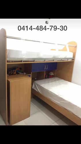 Cama Juego De Cuarto Litera Centro Mueble