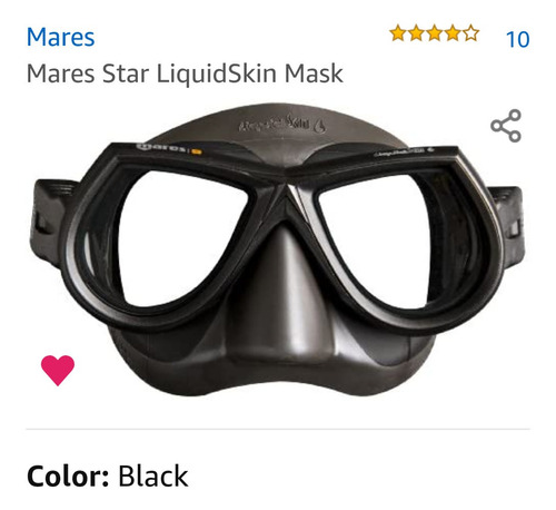 Careta Submarina Mares Skin Liquid Mask