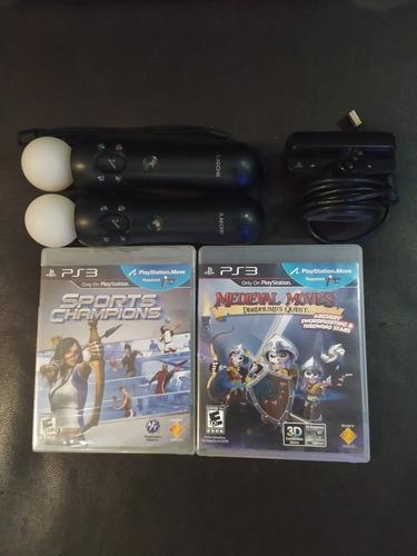 Controles Y Camara Move Ps3 Sports Champions + Medieval Move