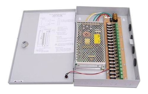 Fuente De Poder Centralizada 18 Canales 12v 30amp Cctv Tk