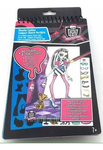 Monster High Libreta Dibujo Diseño Manuali Calcomanias