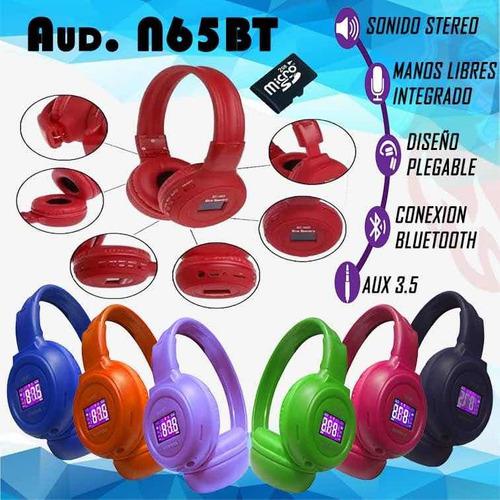 Audífonos Inalámbricos N-65bt Diferentes Colores