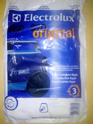 Bolsa Aspiradora Electrolux A330 A340 A350 3 Unid