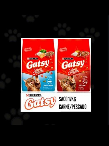 Comida Para Gatos O Gatarina Gatsy Pescado O Carne 17kg