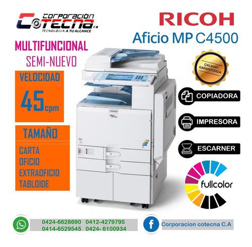 Fotocopiadora, Impresora Ricoh Mp C4500 Full Color