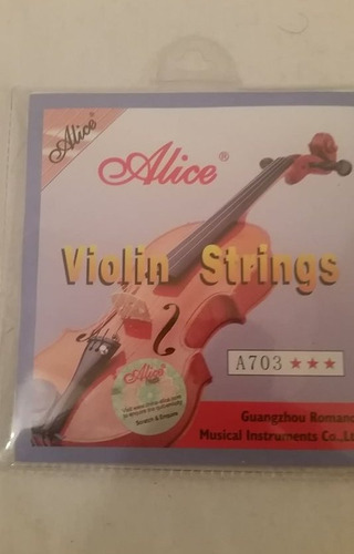 Juego De Cuerdas Violin Alice A703