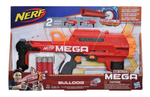 Lanza Dardos Nerf Accustrike Mega Bulldog +8años