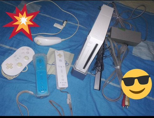 Wii Y Batería Con Guitarra