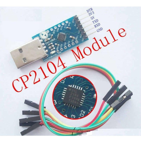 2 Convertidores Usb A Uart Cp Pin Con Cables 10vrds