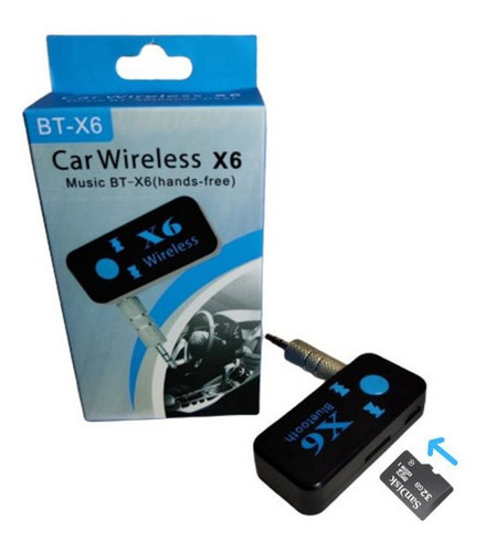 Adaptador Bluetooth Para Vehículos A 3.5 Garantía X6 Sd 7