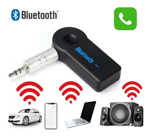 Adaptador Receptor Bluetooth Auxiliar Carro Y Reproductores