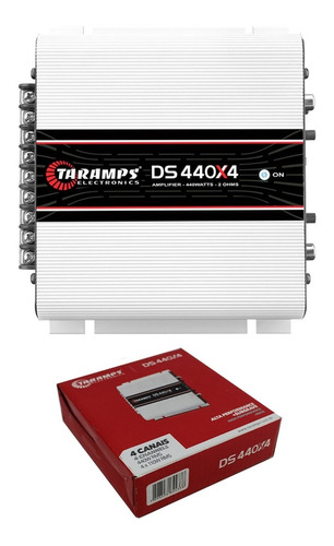 Amplificador 440w 4 Canales 4 Ohm Taramps Ds440x4