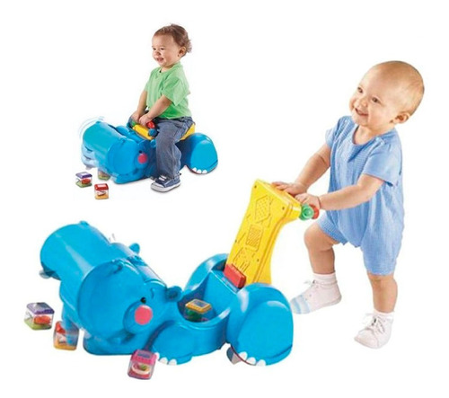 Fisher Price Correpasillos Andadera Hipopotamo Come Bloques