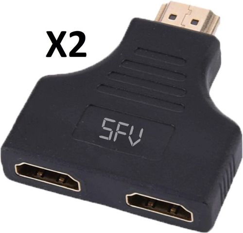 Hdmi Splitter 1x2 Conecta A 2 Monitores O Lcd Pack 2