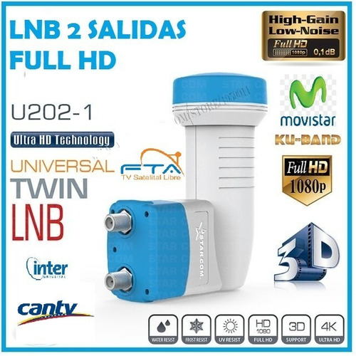 Lnb Dual Full Hd 2 Salidas Universales