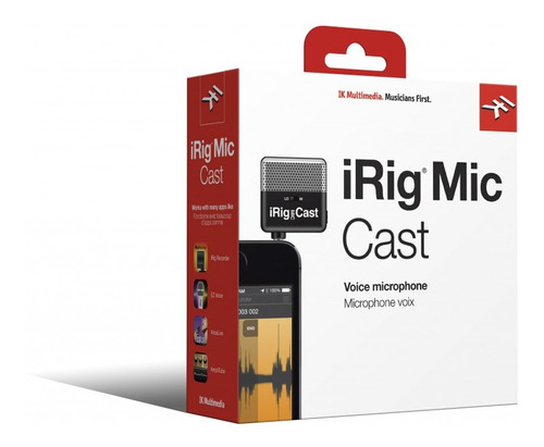 Mircrófono Ultracompacto Para iPhone-android, Irig Mic Cast