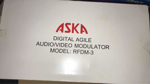 Modulador Aska Audio/video Rfdm-3 Uhf/catv