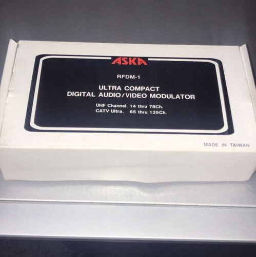 Modulador Audio/video Digital Ultrra Compacto Aska Uhf/catv