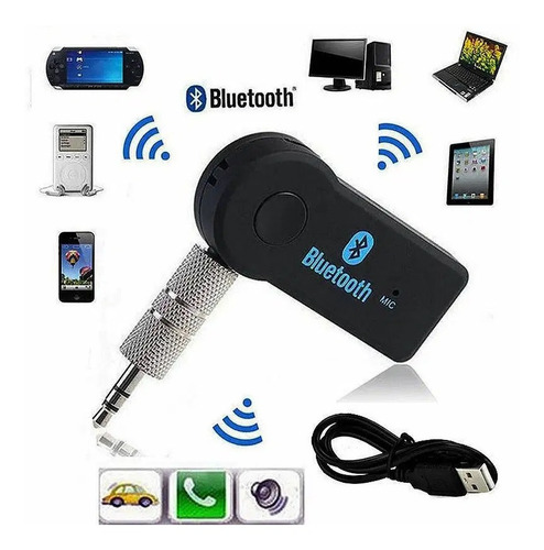 Receptor Audio Bluetooth Auxiliar Para Reproductor De Carros