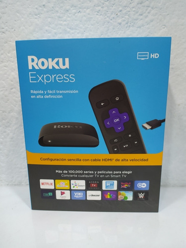 Roku Express Convertidor Tv Smartv Canales Streaming
