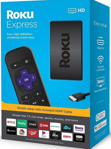 Roku Express Hd, Convertidor Smart Tv, Somos Tienda