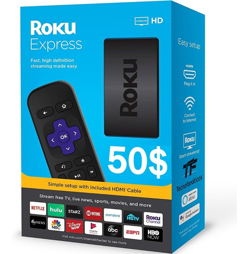 Roku Express Tv Hd Streaming Neflix Youtbe Smart Tv Original