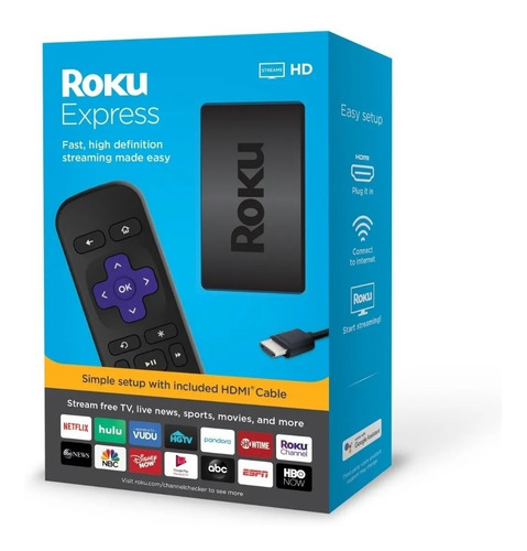 Roku Express Tv Hd Streaming Netflix Youtube Smart Tv Hbo