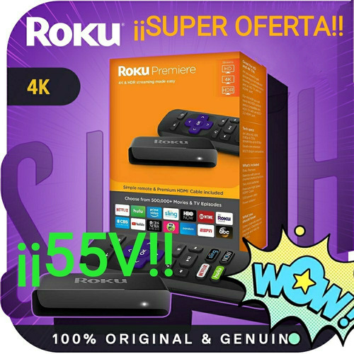 Roku Premiere 4k Delivery Super Oferta