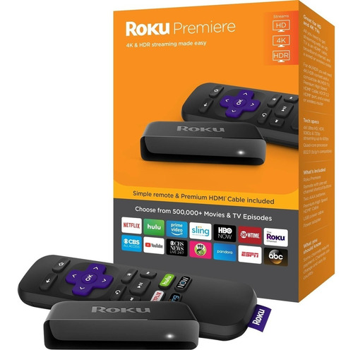 Roku Premiere 4k Hdr Streaming Cable Hdmi Incluido