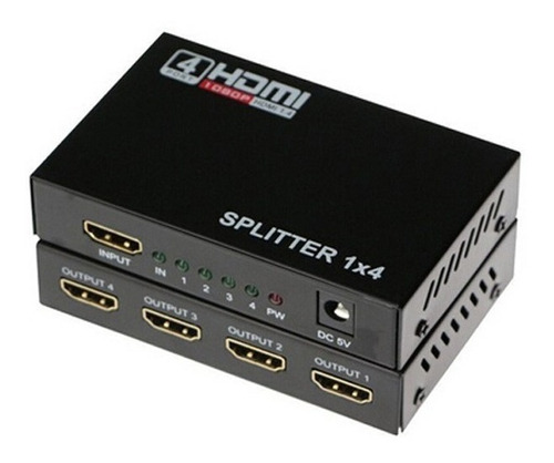 Splitter Hdmi 1x4 O Amplificador p 2k 4k Ultra Hd 3d