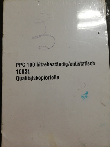 Transparencias Para Fotocopiadoras Cajas De 100 C/u