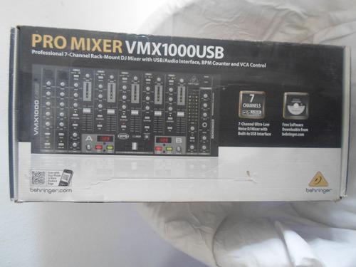 Consola Mezcladora Mixer Vmx1000 Usb 7 Canales Behringer