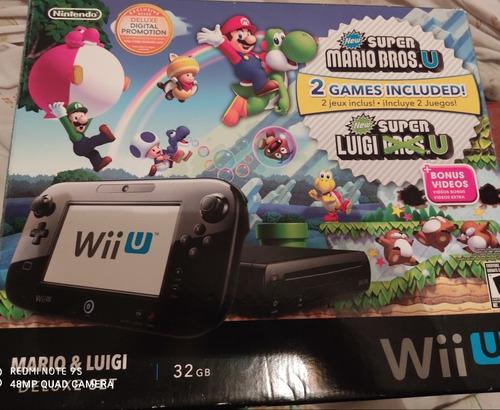 Nintendo Wii U Mario & Luigi Deluxe Set Con Juegos Incluidos