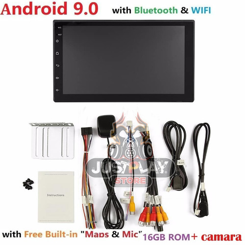 Pantalla Reproductor Android 9.0 Pie Wifi Gps Usb Camara Bt